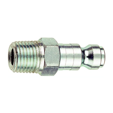 Milton 3/8 in. Tru-Flate Male Fitting, 1/4 in. Npt Thread PE12-603
